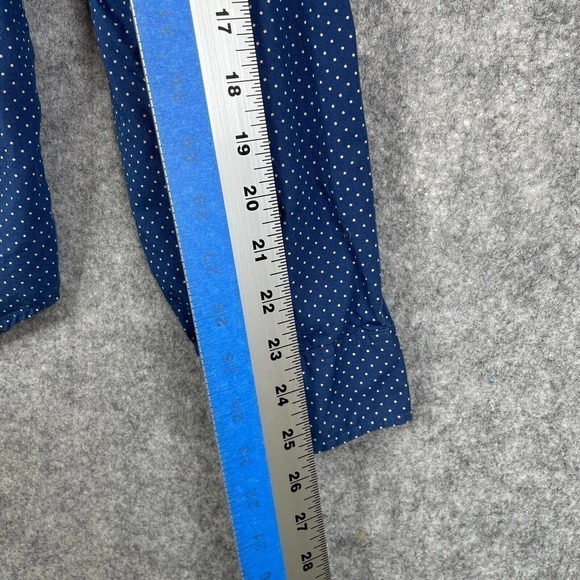 J. Crew Slim Mercentile Flex Button Up Shirt Long Sleeve Mens Size L Large Blue - Picture 5 of 8